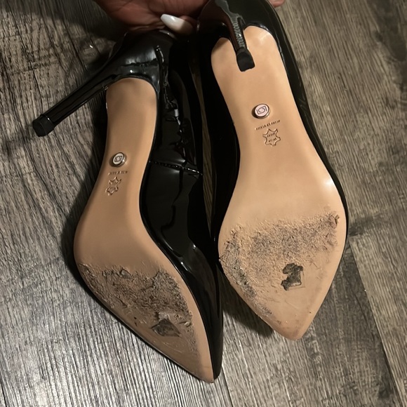 Shiny Black Lidia Talavera Heels US10 - Picture 8 of 9